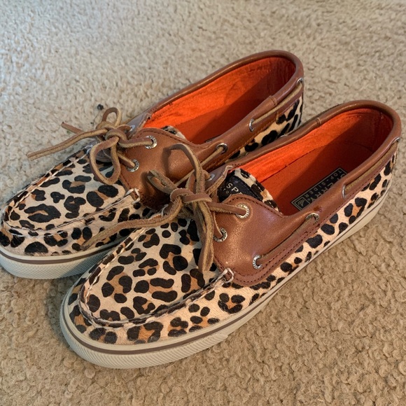 cheetah print sperry topsiders